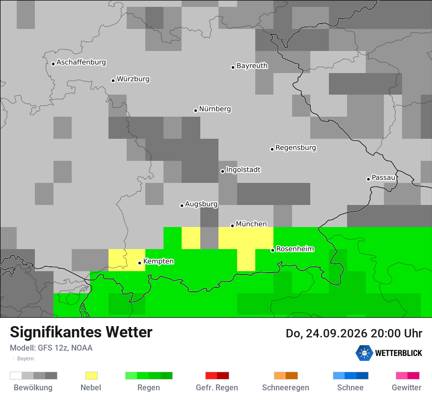 Modellkarte GFS – ww – by