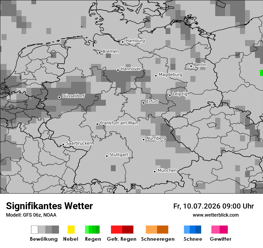 Modellkarte GFS – ww – deutschland