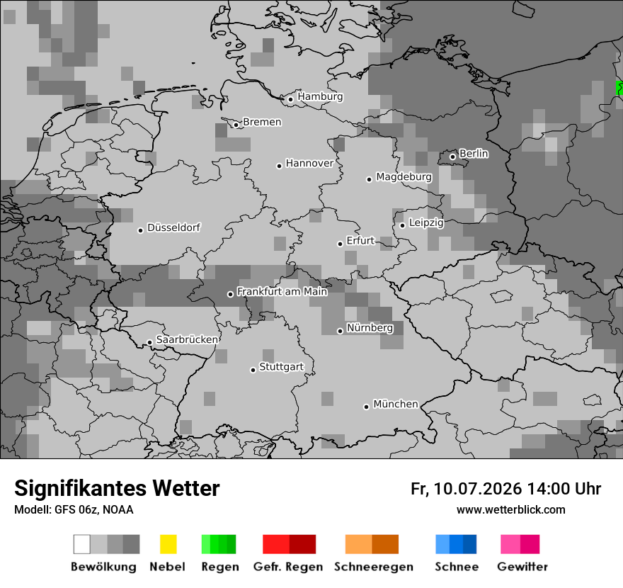 Modellkarte GFS – ww – deutschland