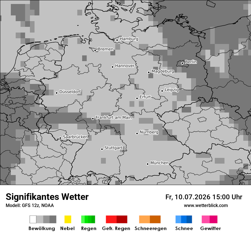 Modellkarte GFS – ww – deutschland