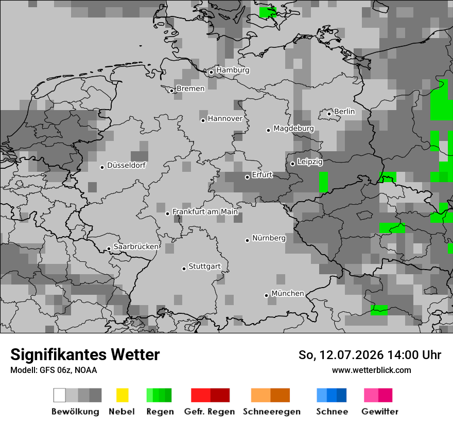 Modellkarte GFS – ww – deutschland