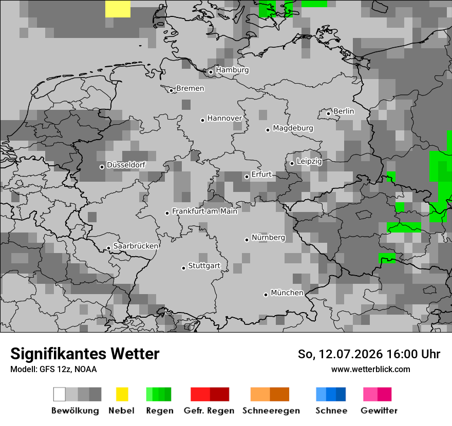 Modellkarte GFS – ww – deutschland