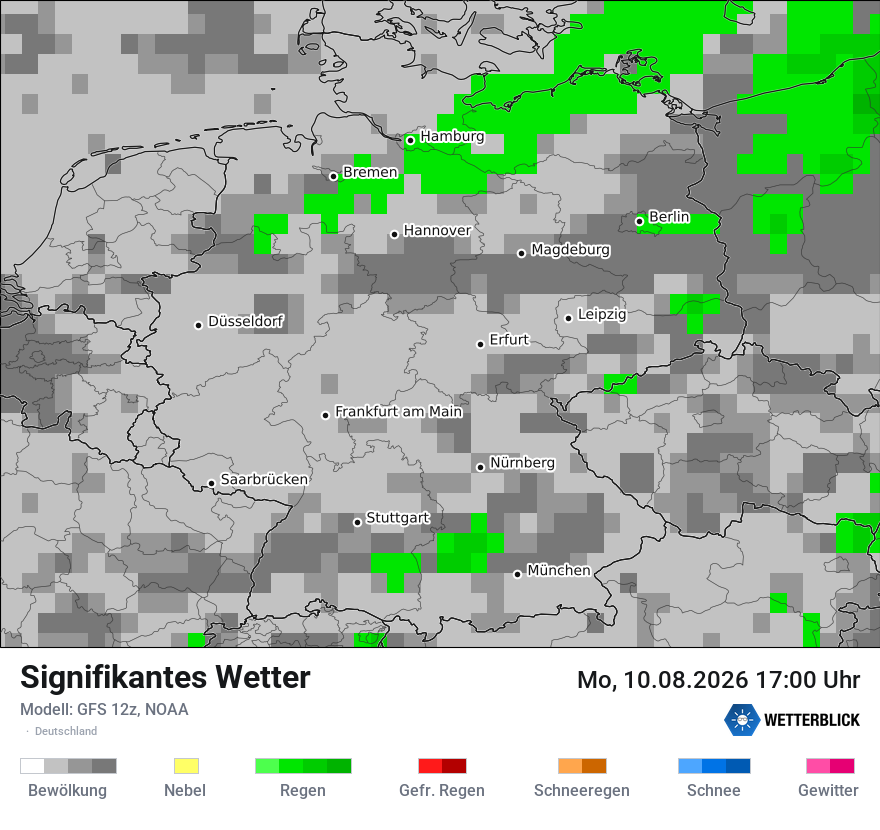 Modellkarte GFS – ww – deutschland