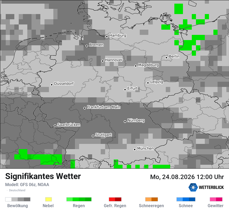 Modellkarte GFS – ww – deutschland