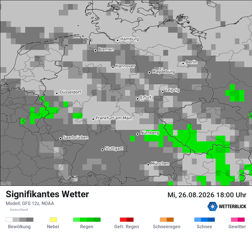 Modellkarte GFS – ww – deutschland