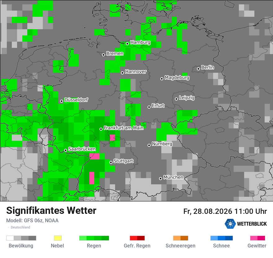 Modellkarte GFS – ww – deutschland