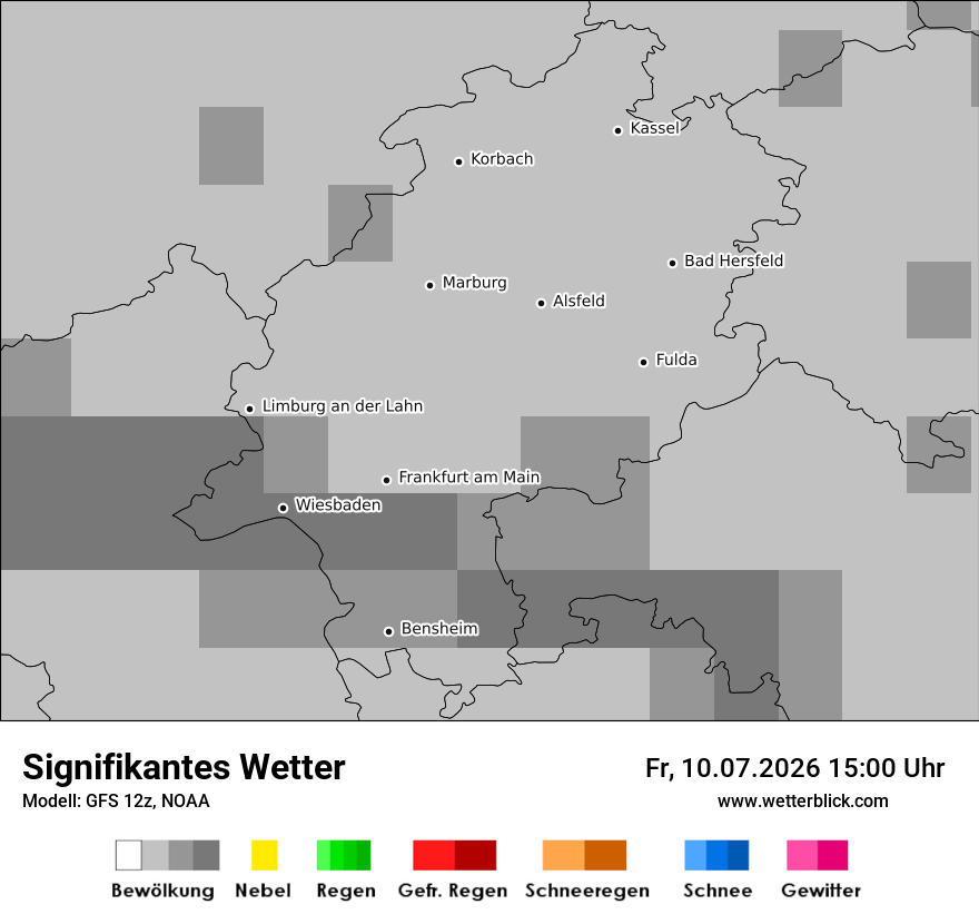 Modellkarte GFS – ww – he