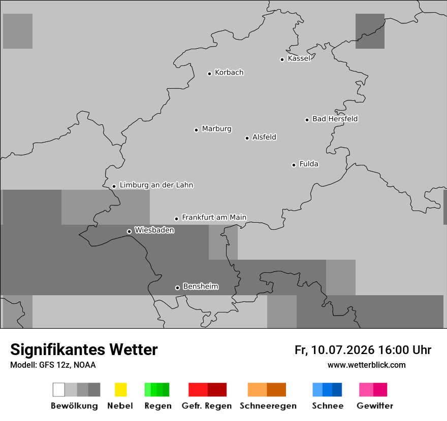 Modellkarte GFS – ww – he