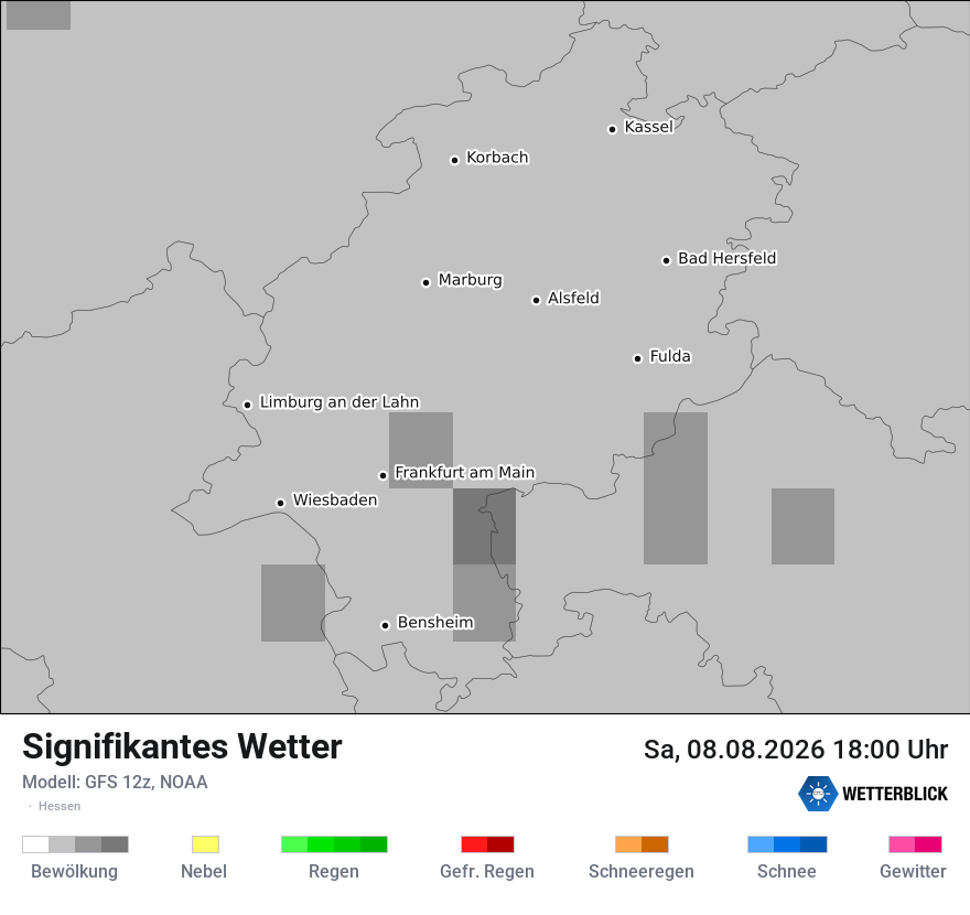 Modellkarte GFS – ww – he