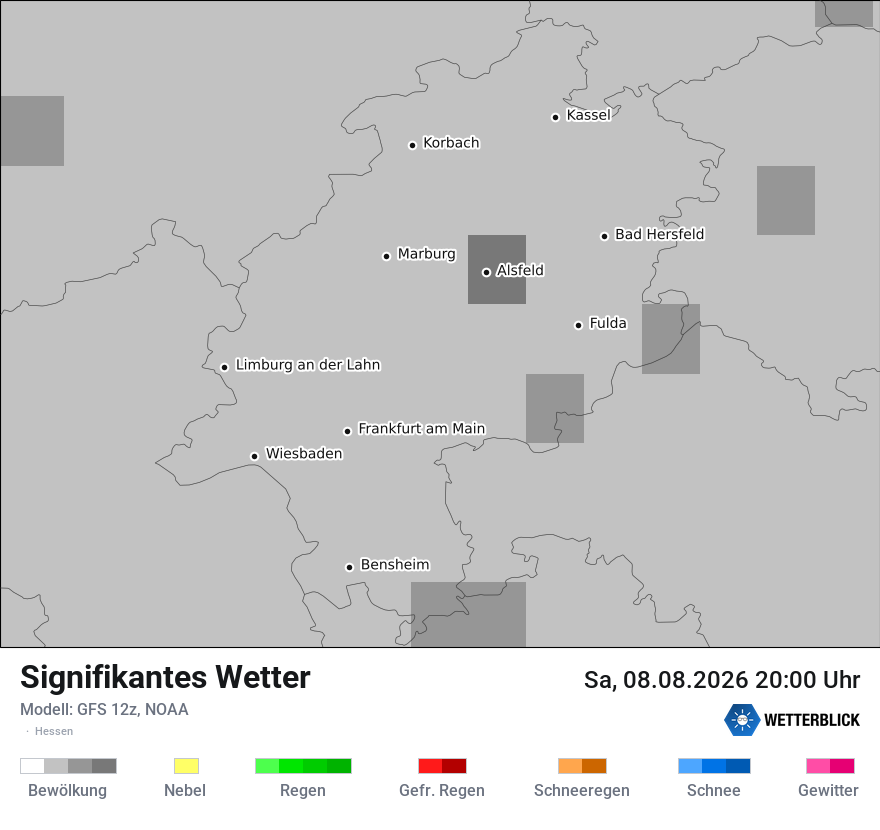 Modellkarte GFS – ww – he