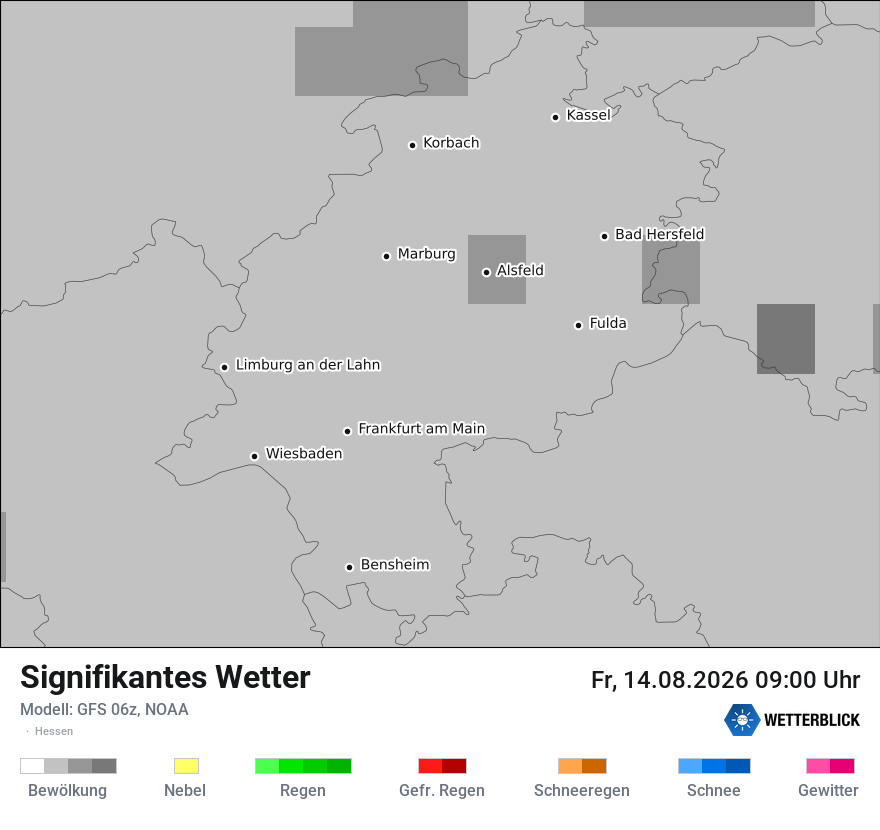 Modellkarte GFS – ww – he