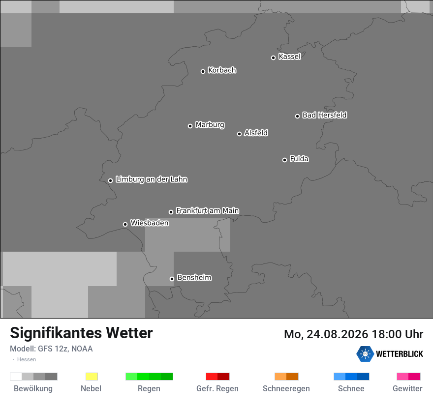 Modellkarte GFS – ww – he