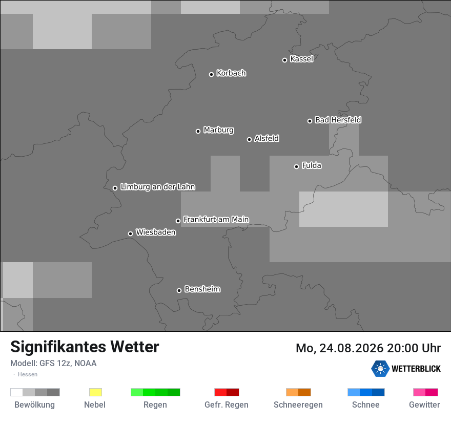 Modellkarte GFS – ww – he