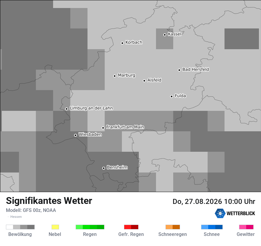 Modellkarte GFS – ww – he