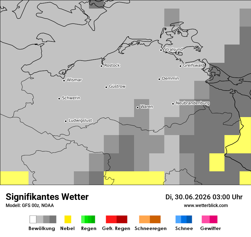 Modellkarte GFS – ww – mv