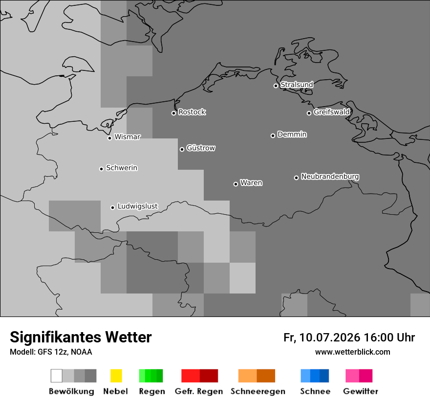 Modellkarte GFS – ww – mv