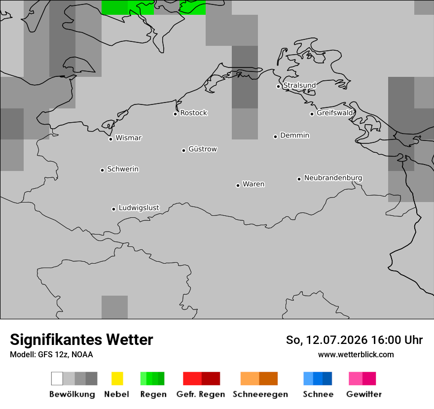 Modellkarte GFS – ww – mv