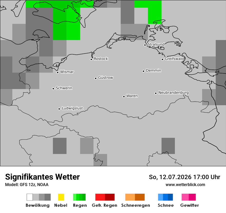 Modellkarte GFS – ww – mv