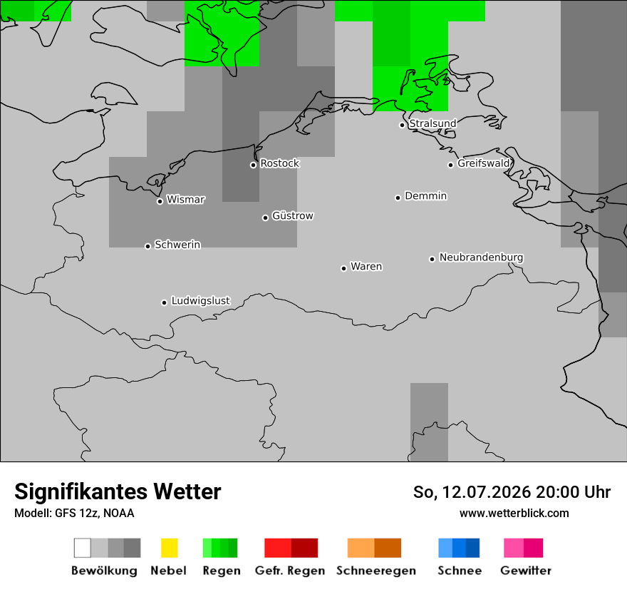 Modellkarte GFS – ww – mv