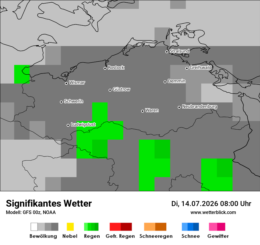 Modellkarte GFS – ww – mv