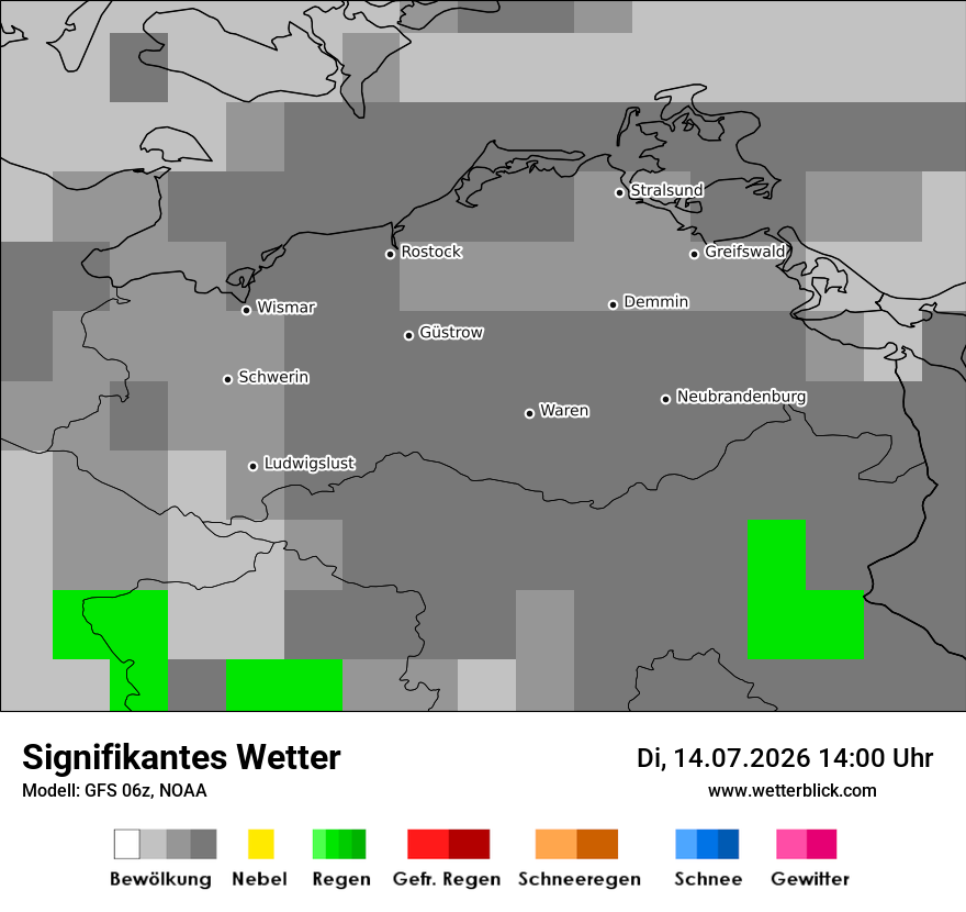 Modellkarte GFS – ww – mv