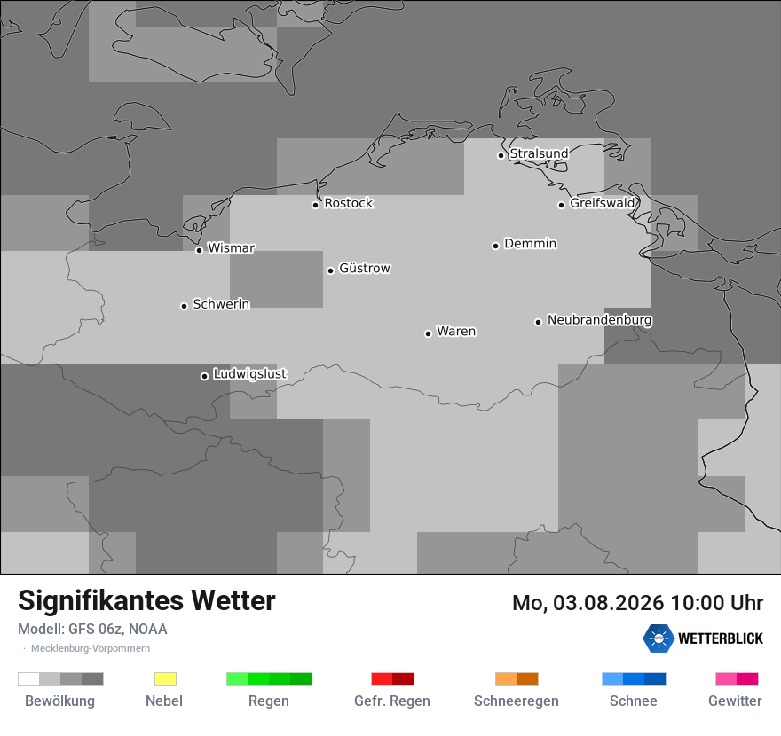 Modellkarte GFS – ww – mv