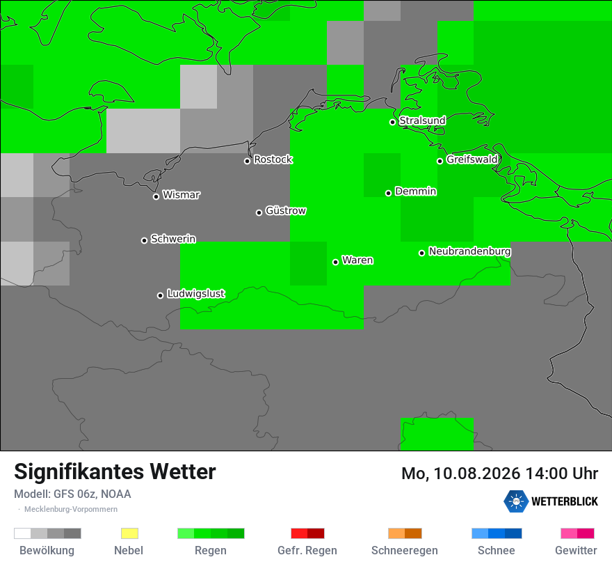 Modellkarte GFS – ww – mv
