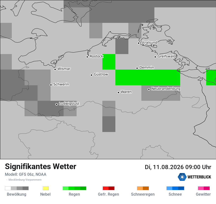 Modellkarte GFS – ww – mv