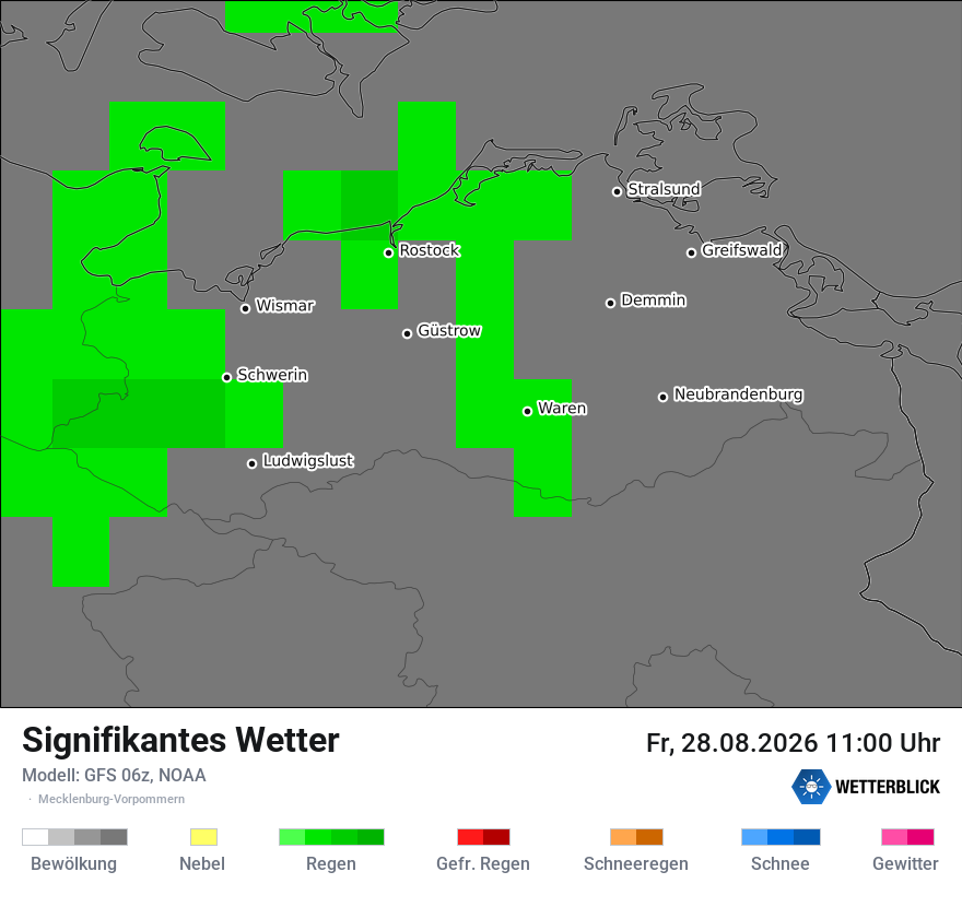 Modellkarte GFS – ww – mv