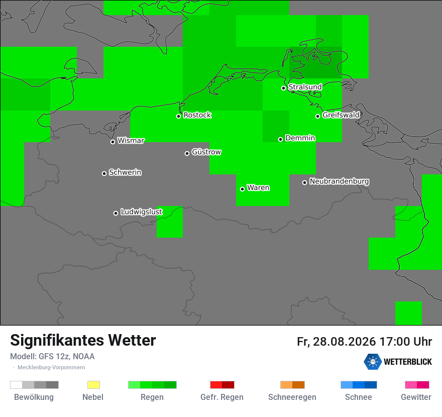 Modellkarte GFS – ww – mv
