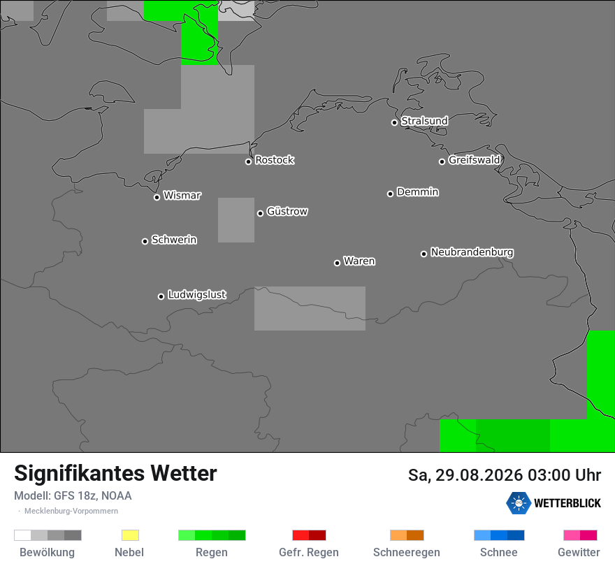 Modellkarte GFS – ww – mv