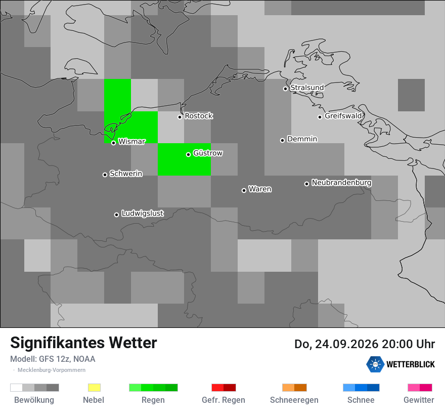 Modellkarte GFS – ww – mv