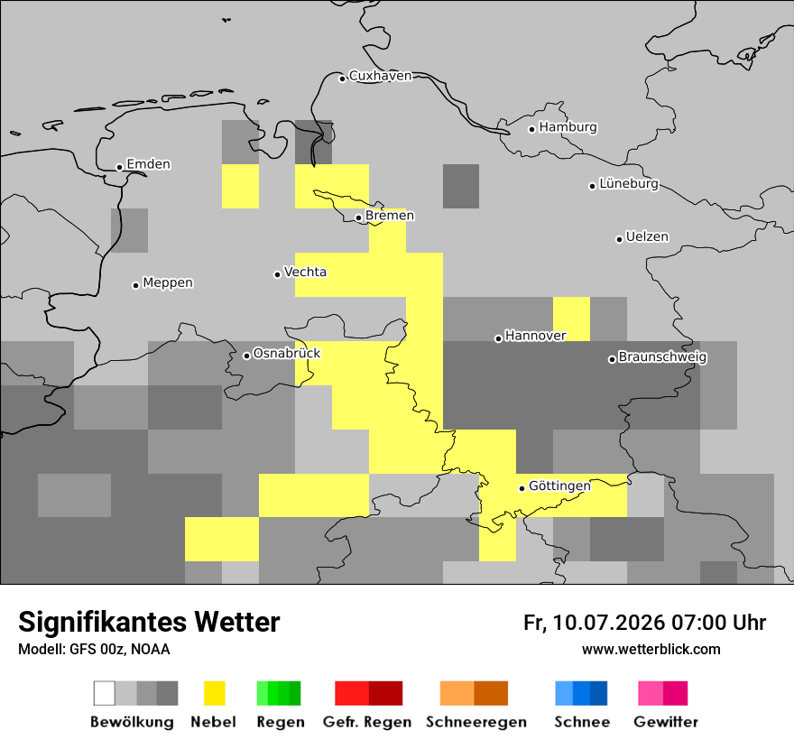 Modellkarte GFS – ww – ni