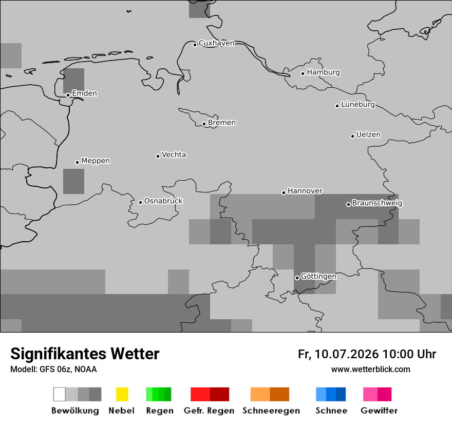 Modellkarte GFS – ww – ni