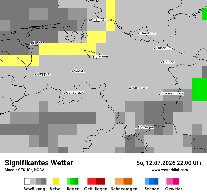 Modellkarte GFS – ww – ni
