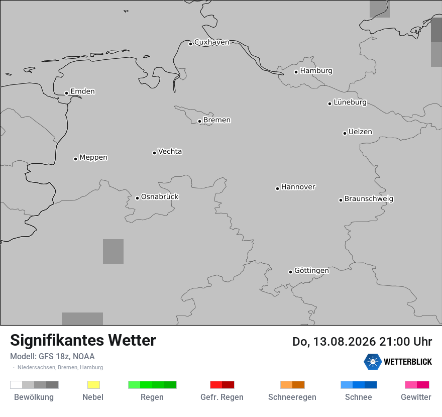 Modellkarte GFS – ww – ni