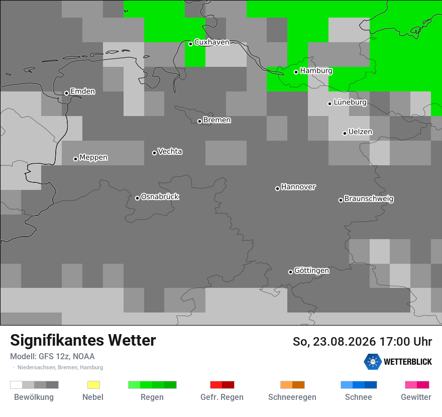 Modellkarte GFS – ww – ni