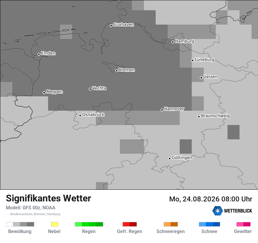Modellkarte GFS – ww – ni