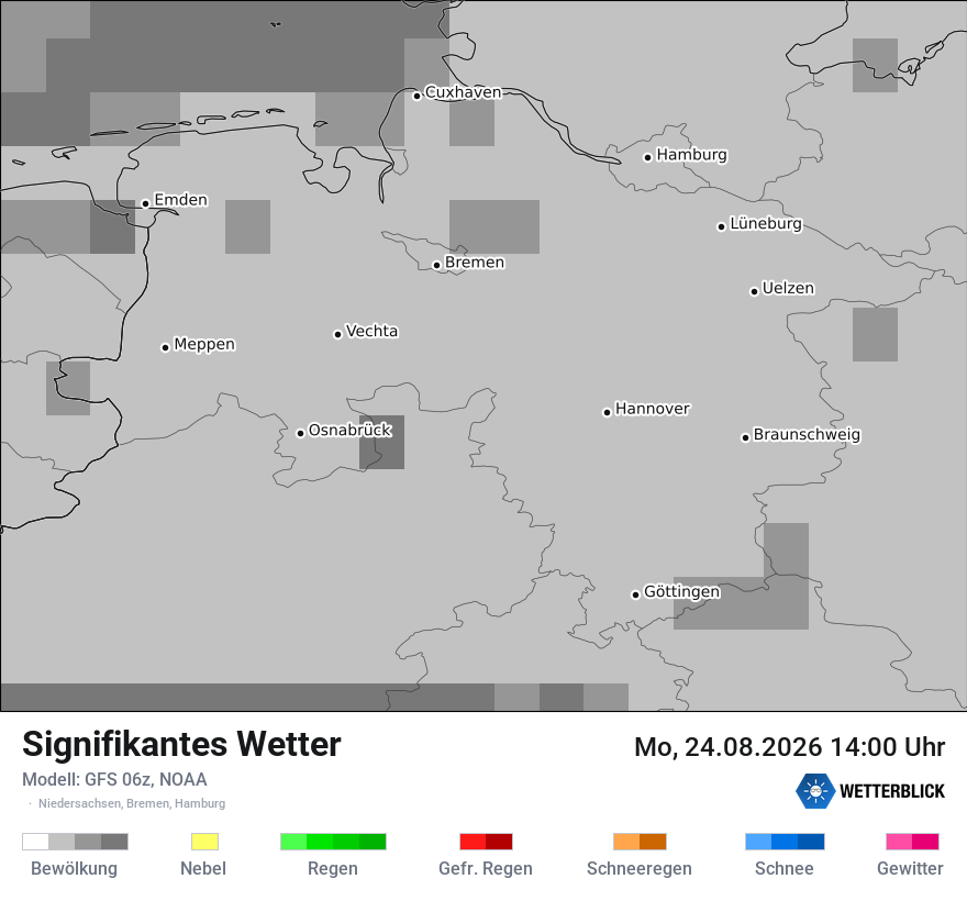 Modellkarte GFS – ww – ni