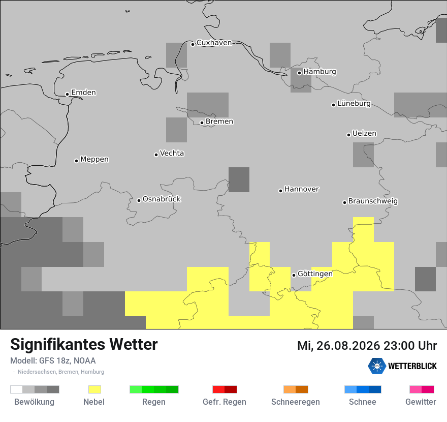 Modellkarte GFS – ww – ni