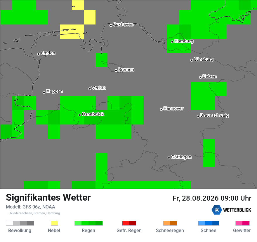 Modellkarte GFS – ww – ni