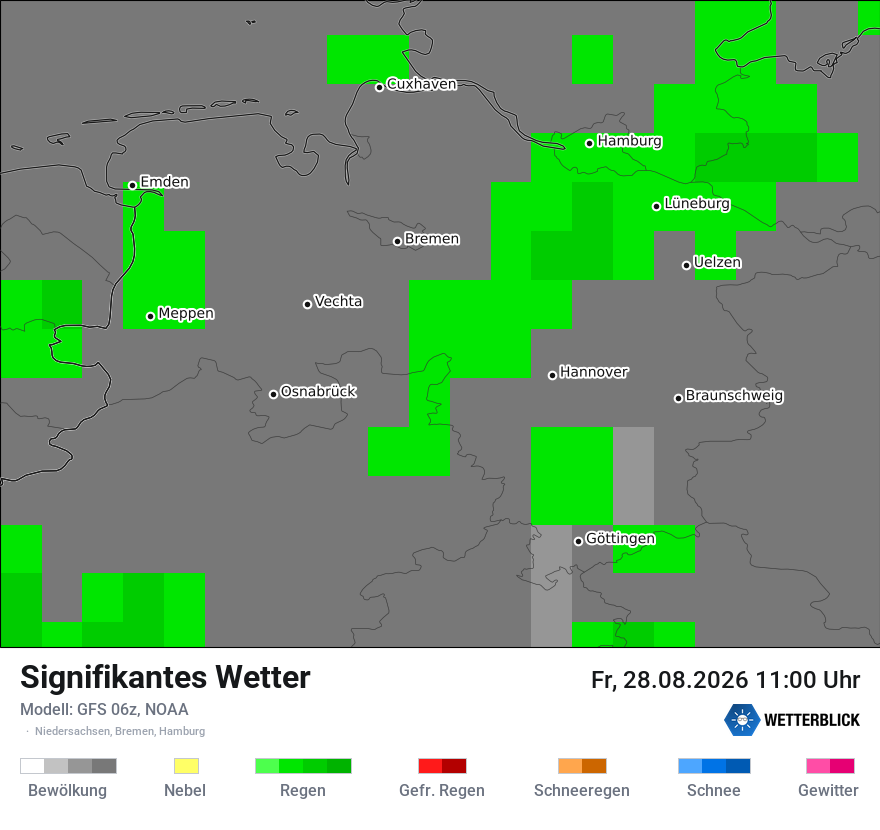 Modellkarte GFS – ww – ni