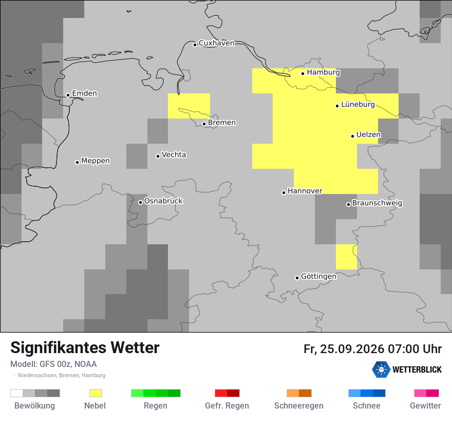 Modellkarte GFS – ww – ni