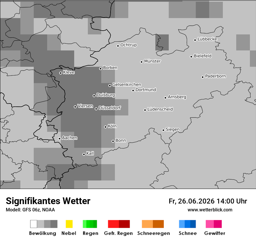 Modellkarte GFS – ww – nrw