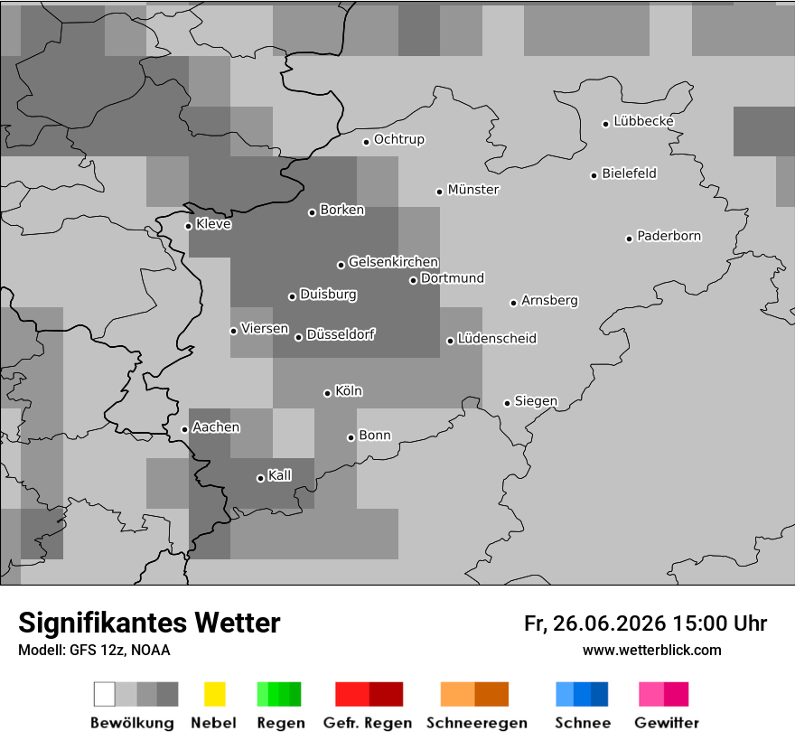 Modellkarte GFS – ww – nrw