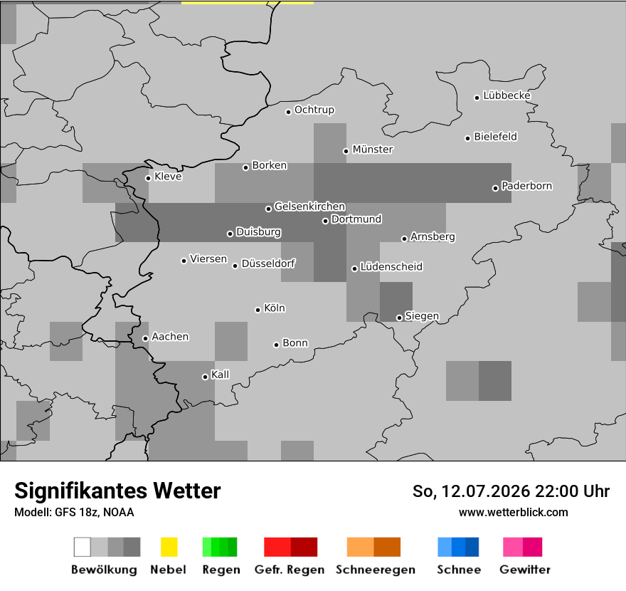 Modellkarte GFS – ww – nrw