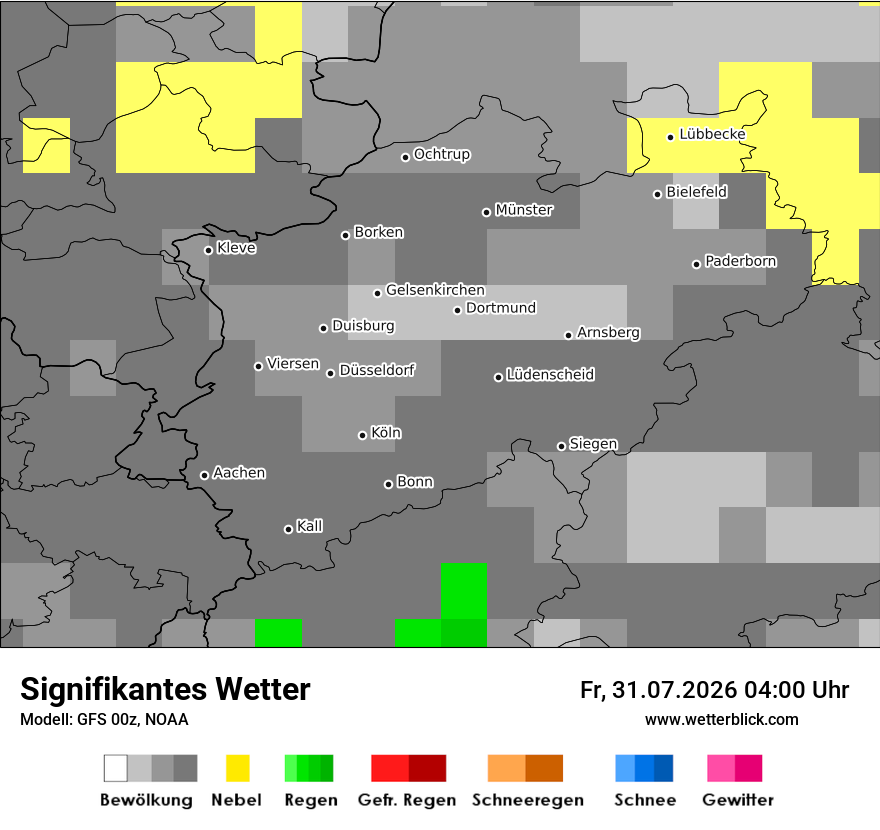 Modellkarte GFS – ww – nrw