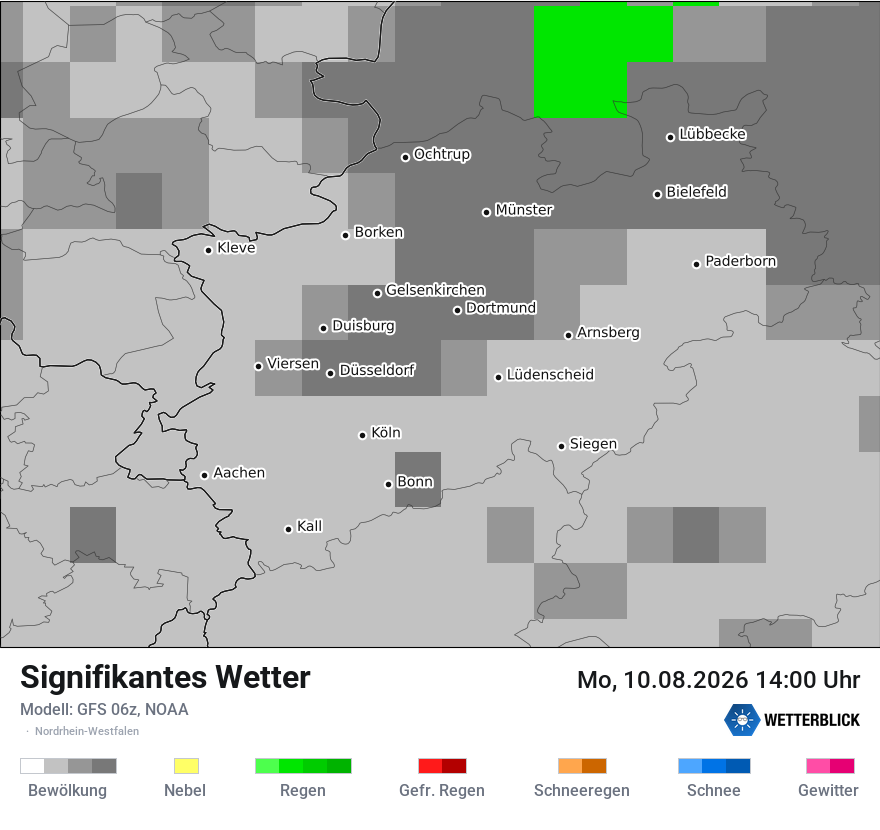 Modellkarte GFS – ww – nrw