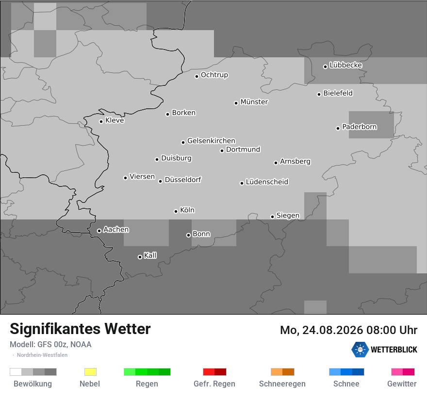 Modellkarte GFS – ww – nrw