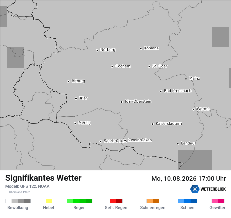 Modellkarte GFS – ww – rp